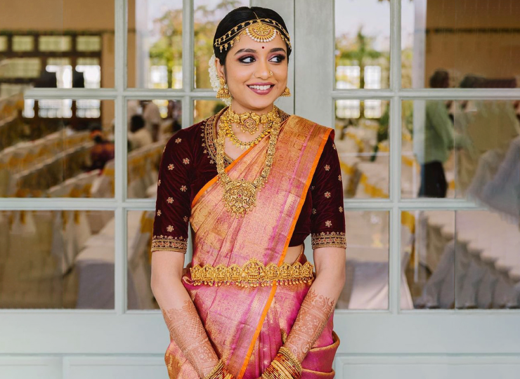 Saree for hot sale marriage ceremony
