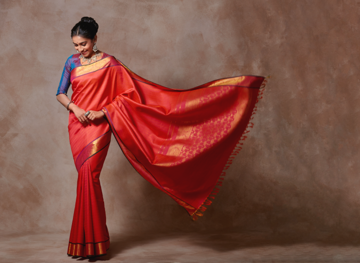 Traditional day saree best sale