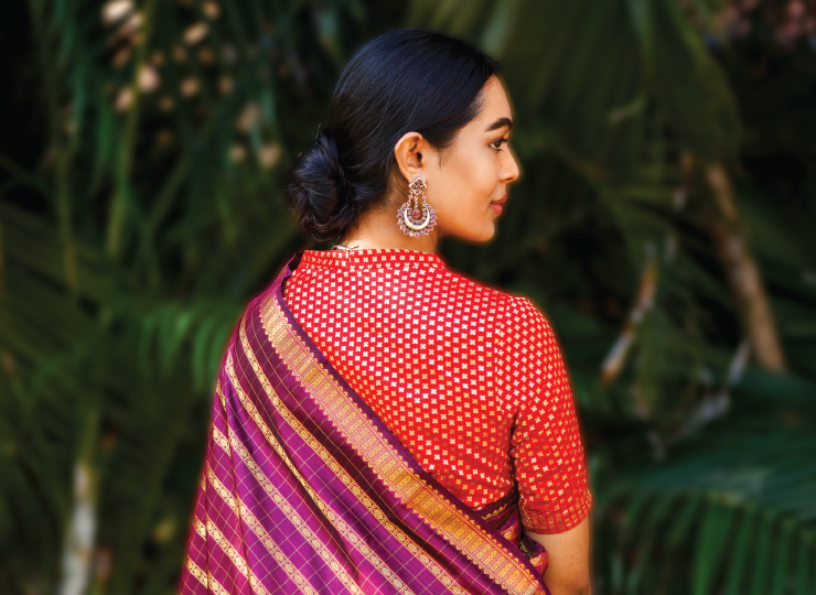 Earrings for 2025 plain saree