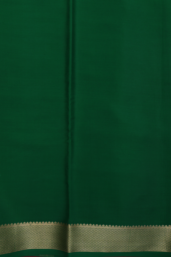 Mysore Silk Saree In Spiced Orange With Zari Border