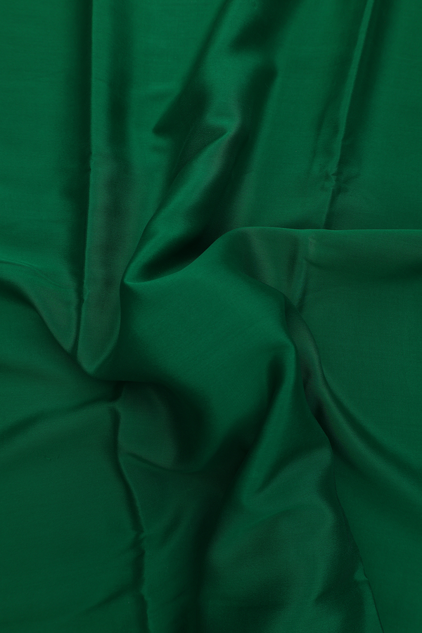 Mysore Silk Saree In Green With Paisley Border