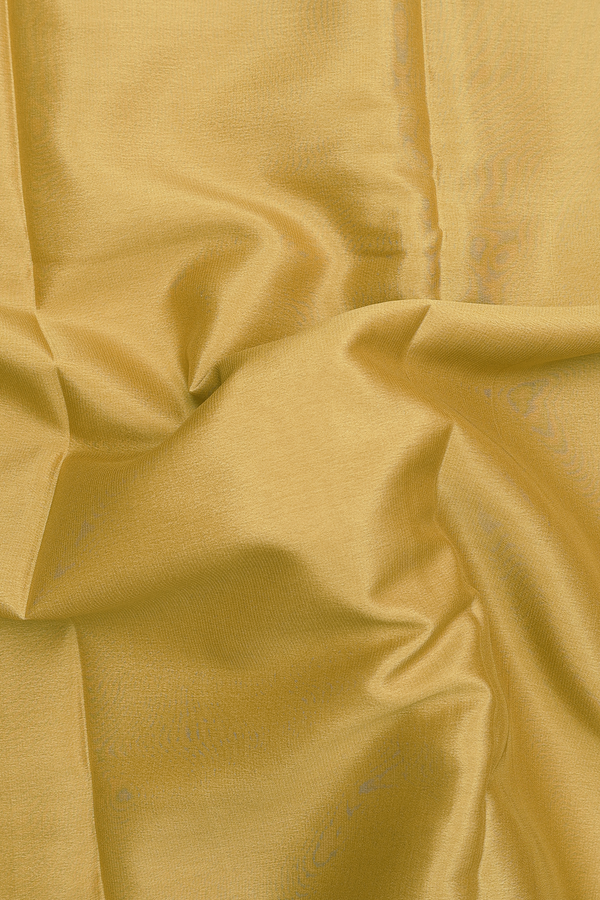 Mysore Silk Saree In Greenish Brown With Contrast Border