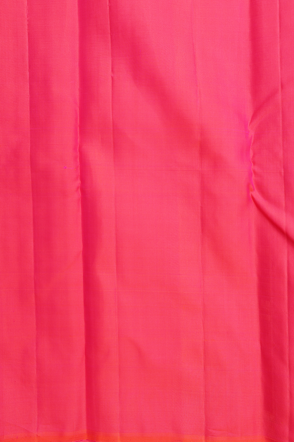 Kanchipuram Silk Saree In Black With Stripes Along Buttas