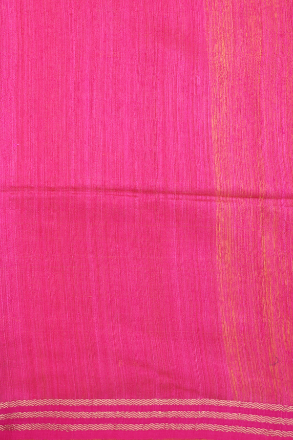 Bailu Silk Saree In Yellow With Threadwork Buttas