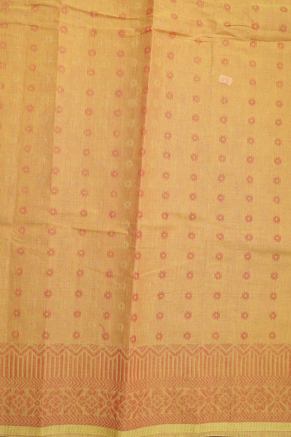 Bengal Cotton Saree In Dual Tone With Allover Design