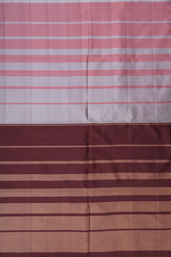 Soft Silk Saree In Multicolor With Half And Half Design