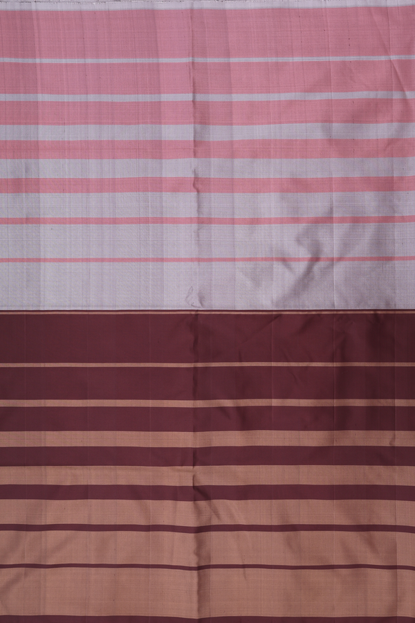 Soft Silk Saree In Multicolor With Half And Half Design