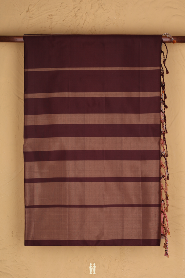 Soft Silk Saree In Multicolor With Half And Half Design