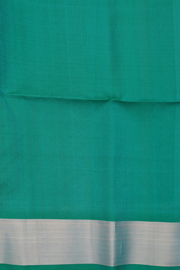 Soft Silk Saree In Royal Orange With Floral Buttas