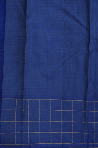 Striped Design Shades Of Blue Kanchipuram Silk Saree