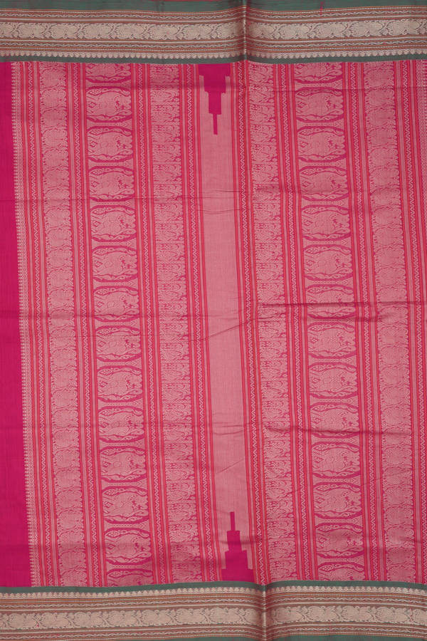 Coimbatore Cotton Saree In Dual Tone With Checks Design