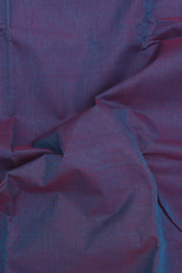 Chettinadu Cotton Saree In Dual Tone With Peacock Border