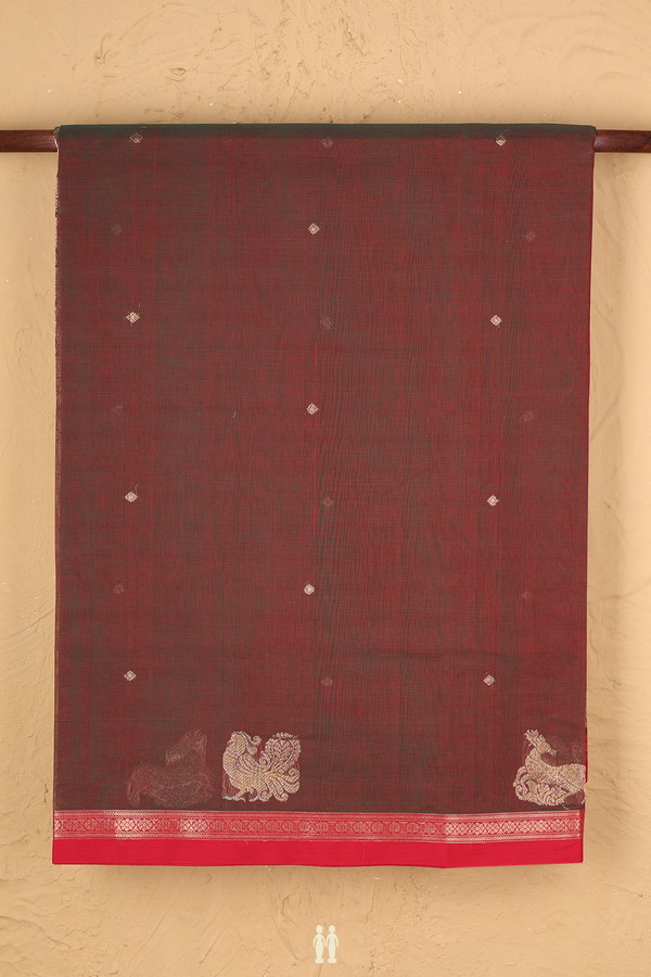 Coimbatore Cotton Saree In Manthulir With Diamond Buttas