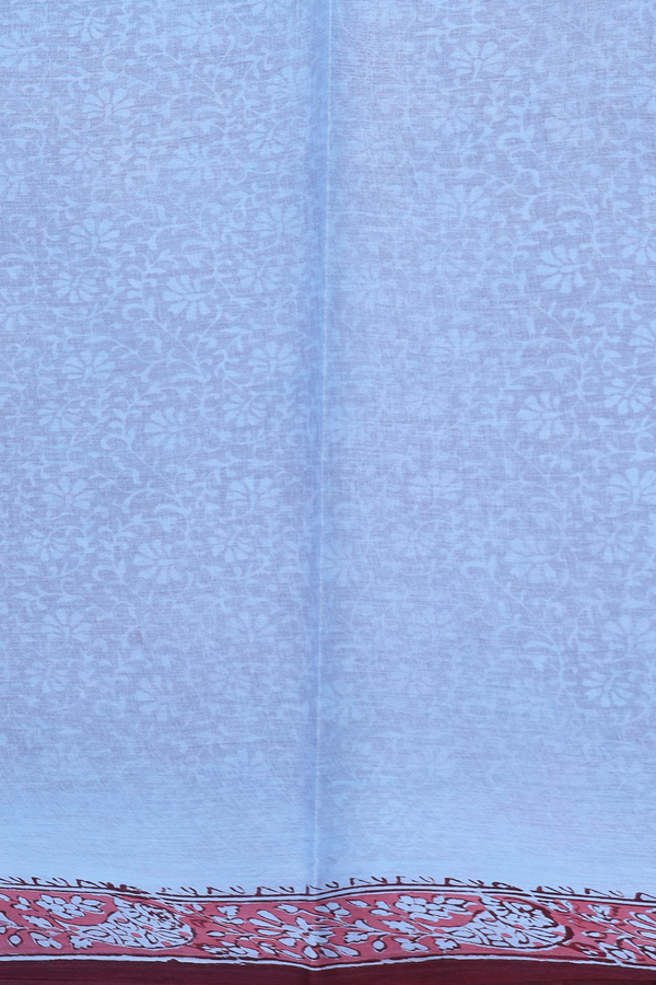 Hyderabad Cotton Saree In Brown With Printed Design