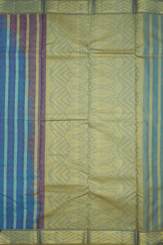 Jacquard Pattern Dual Tone Kanchipuram Silk Saree