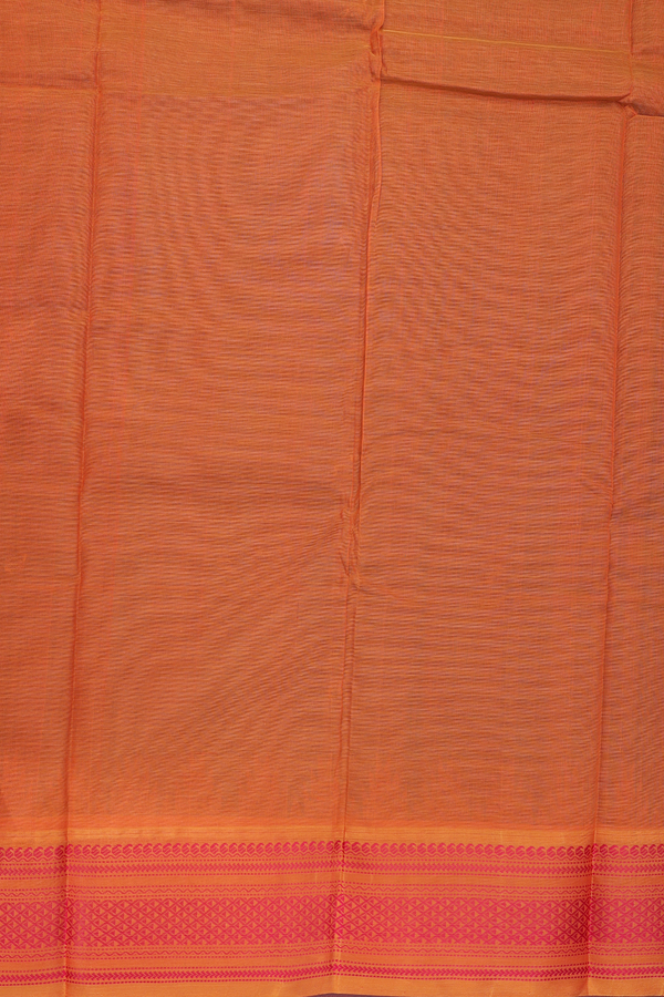 Kanchi Cotton Saree In Forest Green With Threadwork Buttas