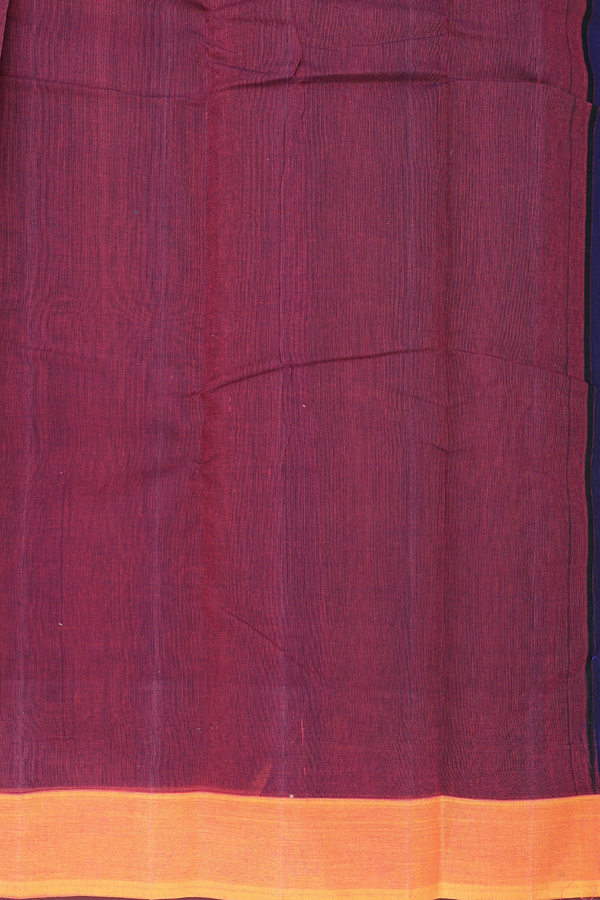 Kanchi Cotton Saree In Olive Green With Temple Border