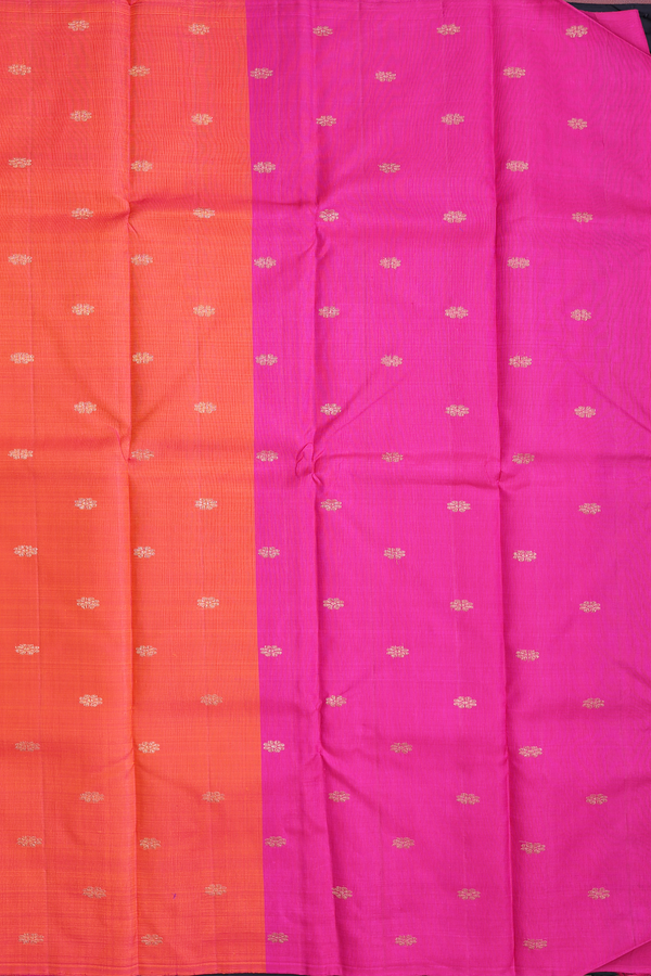 Kanchipuram Silk Saree In Black With Malli Moggu Buttas