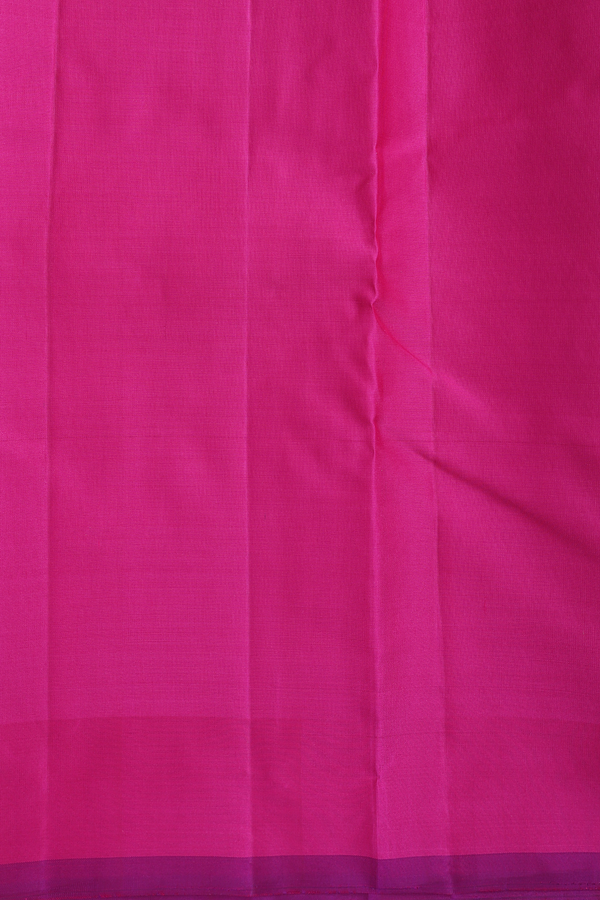 Kanchipuram Silk Saree In Blue And Green With Checks Design