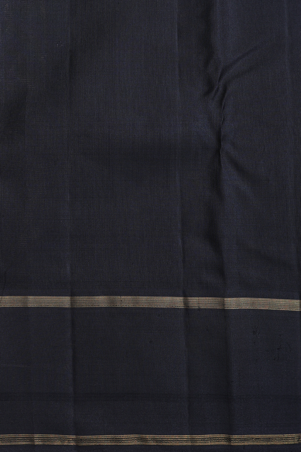 Kanchipuram Silk Saree In Burgundy Red With Stripes Design