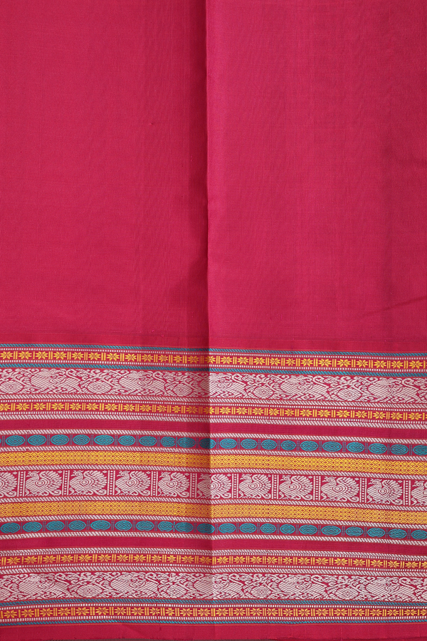 Kanchipuram Silk Saree In Ivory With Threadwork Buttas