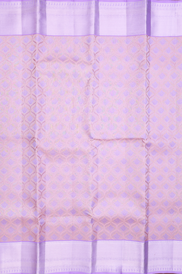 Kanchipuram Silk Saree In Pink With Brocade Design