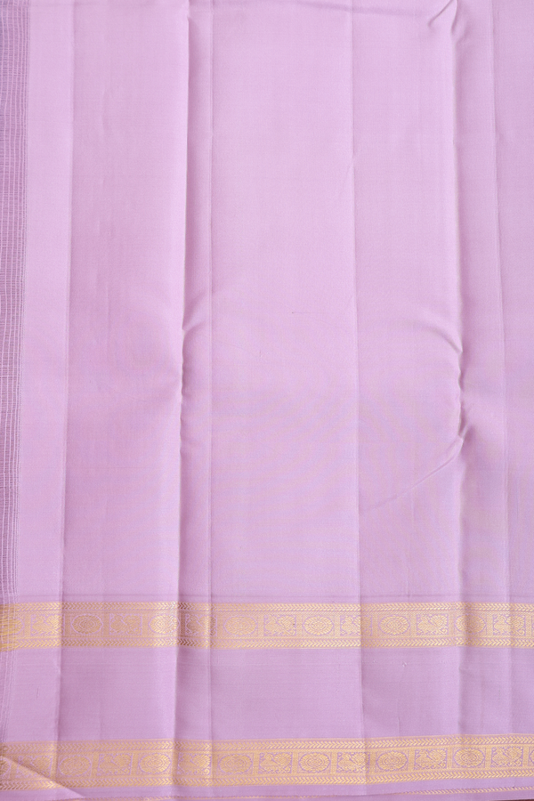 Kanchipuram Silk Saree In Royal Blue With Paisley Buttas