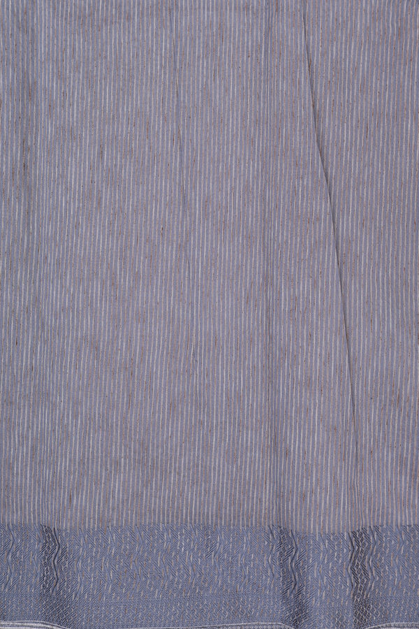 Kota Cotton Saree In Light Grey With Allover Design