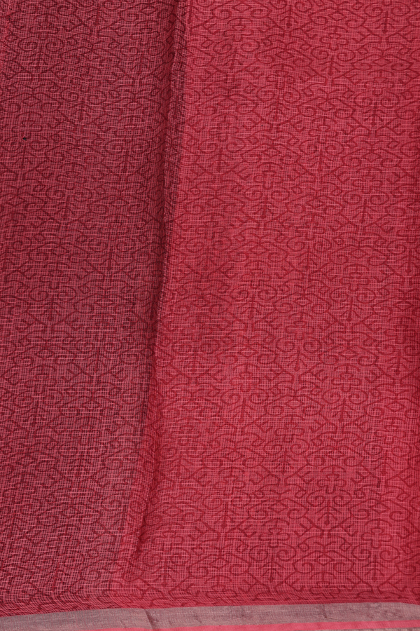 Kota Silk Saree In Black With Floral Printed Design