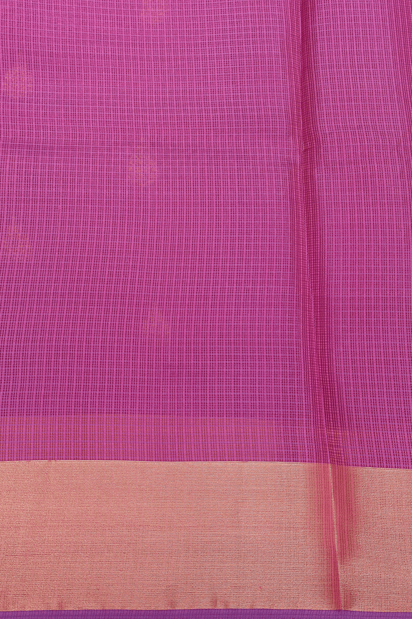 Kota Silk Saree In Purple With Zari Buttas