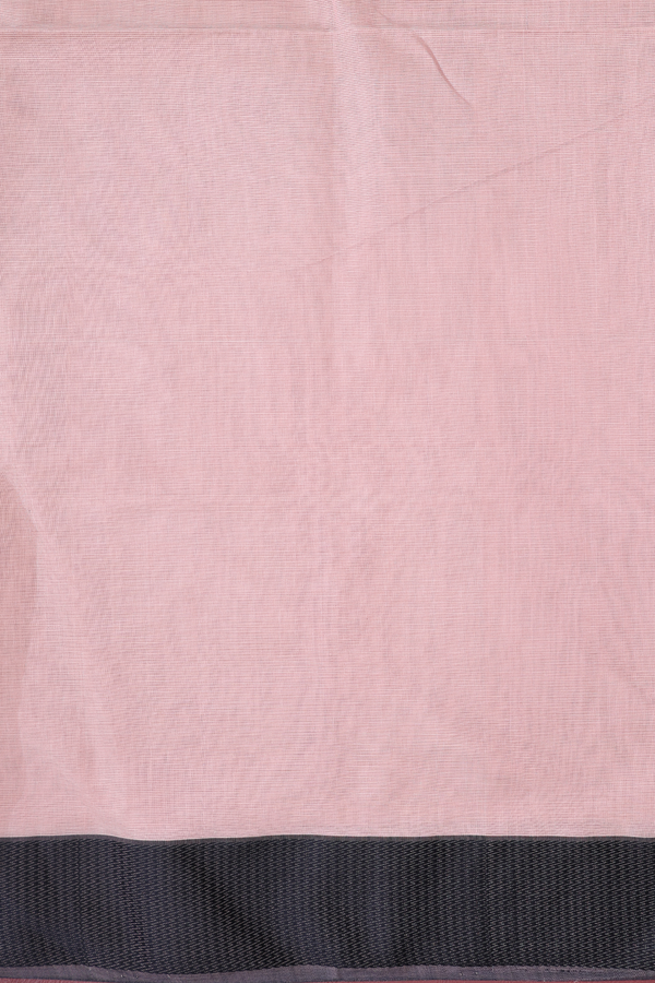 Maheswari Silk Cotton Saree Dusty Rose With Threadwork Border