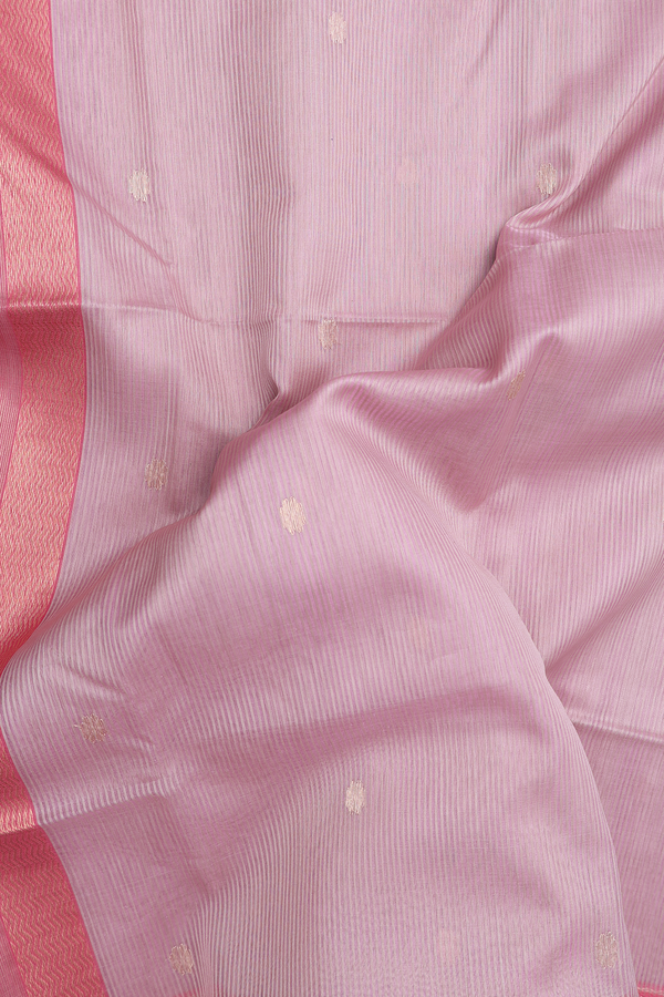 Maheswari Silk Cotton Saree In Pink With Floral Buttas