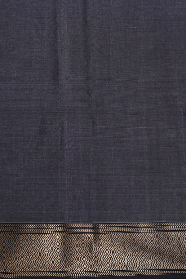 Maheswari Silk Cotton Saree Lavender With Contrast Border