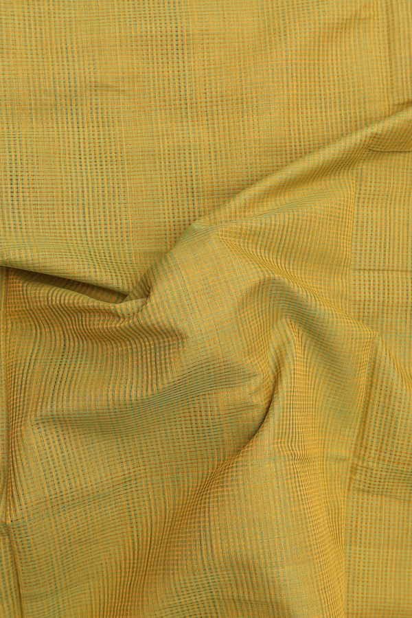 Mangalagiri Cotton Saree Yellowish Brown With Contrast Border