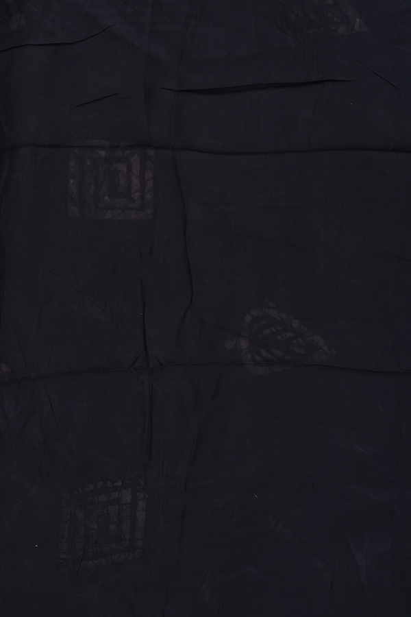 Modal Silk Saree In Black With Printed Design