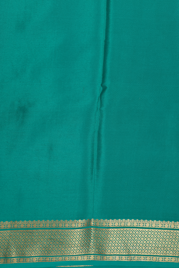 Mysore Silk Saree In Grape Purple With Checks Design