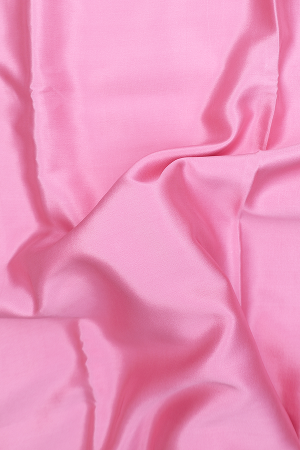 Mysore Silk Saree In Pastel Pink With Contrast Border