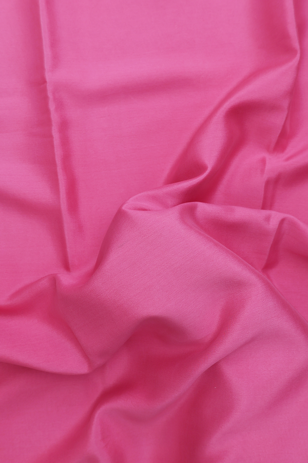 Mysore Silk Saree In Pink With Contrast Border