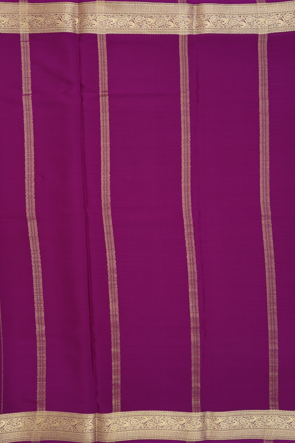 Mysore Silk Saree In Pink With Contrast Border