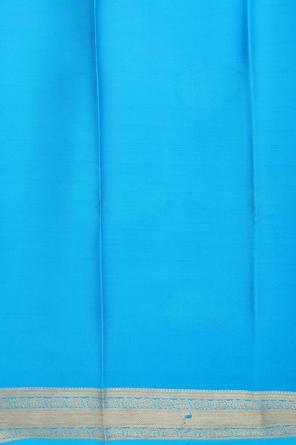 Mysore Silk Saree In Rust Red With Threadwork Design