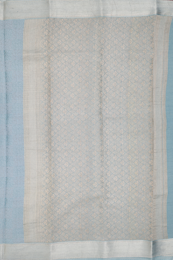 Mysore Silk Saree In Turkish Blue With Brocade Design