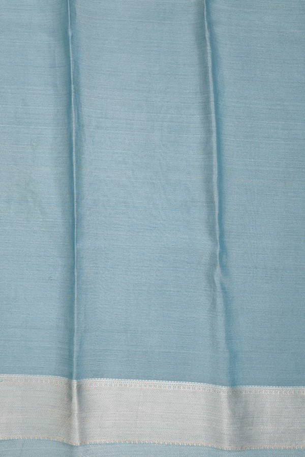 Mysore Silk Saree In Turkish Blue With Brocade Design