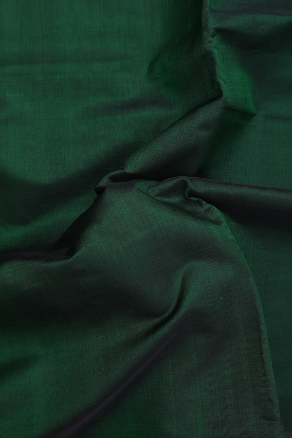 Nine Yards Silk Cotton Saree Brick Brown With Contrast Borde