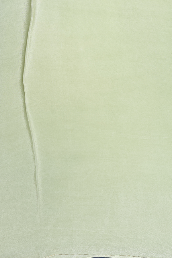 Organza Silk Saree In Pastel Green With Floral Printed Design