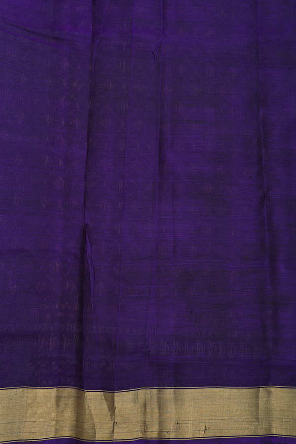 Patola Silk Saree In Purple With Ogee Design