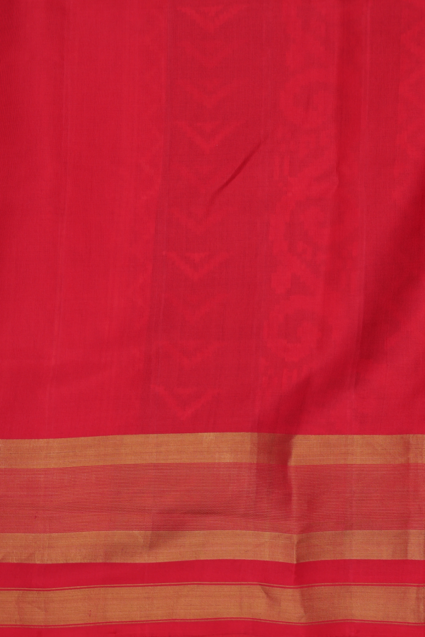 Patola Silk Saree Red With Allover Design