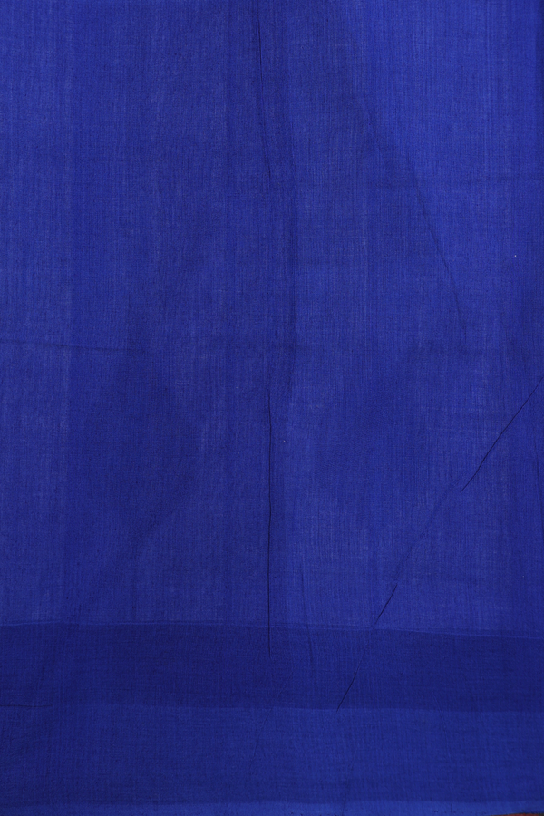 Pochampally Cotton Saree In White With Contrast Border