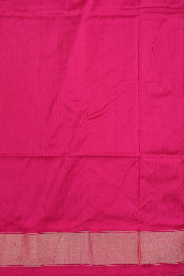 Pochampally Silk Saree In Black And White With Checks Design