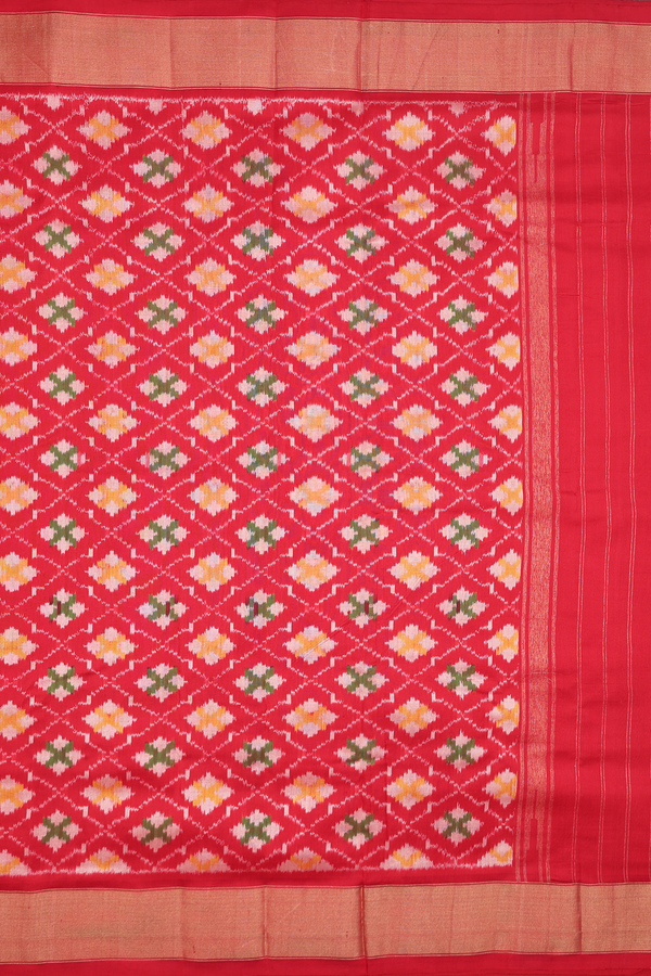 Pochampally Silk Saree In Purple With Printed Design