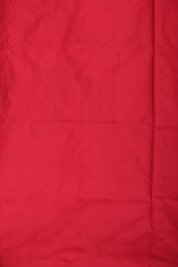 Pochampally Silk Saree In Red With Printed Design